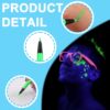Matte Liquid Eyeliner, Matte Colored Eyeliner Pen, Green Eyeliner Long-Lasting, Waterproof Liquid Eye Liner, for Fluorescent Face, Body, Eye Makeup, Halloween (Green)
