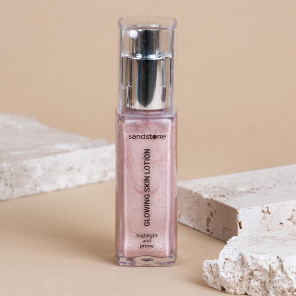 Sandstone Scandinavia Glowing Skin Lotion - Add Glow to your foundation - Liquid highlighter - Make-Up Primer - Hypoallergenic - Fragrance Free