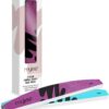 Mylee Dual Grit Foam Nail Files 100/180 Grit - Pack of 2 - Professional Salon-Quality Manicure at Home, File & Contour, Suitable for Acrylic, Natural Nails and Gel Polish Removal, Prep, Shape & Repair