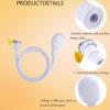 Tap Shower Attachment for Bath 2-Piece Set with 2m Hose, Shower Attachment for Taps, Portable Handheld Shower Head for Bath Taps, Ideal for Indoor and Travel Use