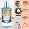 Electric Makeup Brush Cleaner, Cosmetic Brush Cleaner Portable Automatic Makeup Brush Cleaning Tool Fit For All Size Makeup Brush