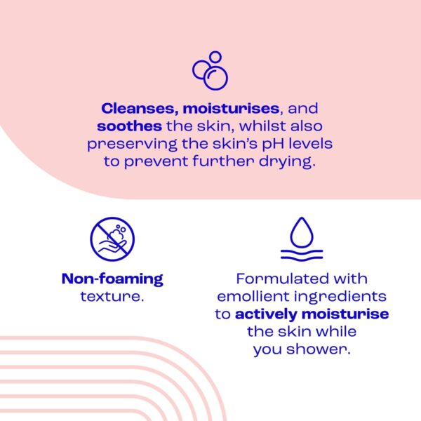 E45 Shower Cream for Dry, Sensitive, and Itchy Skin - Moisturising Body Wash for Men and Women - Helps Maintain Skin pH - Suitable for Eczema and Dermatologically Tested - 200 ml