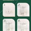 Auxmir Makeup Organiser, 360 Degree Rotating Cosmetics Organiser for Skincare Lipsticks Perfumes Brushes, Spinning Makeup Storage with Adjustable Layers for Dresser, Bedroom, Bathroom, Clear