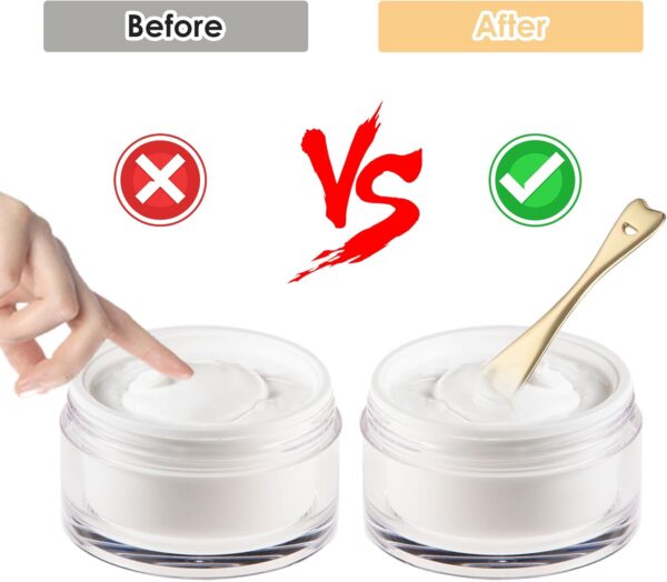 61dj7cC3qvL._AC_SL1500_.jpg Sibba Face Spatula Lip Mask Applicator 3 PCS Skincare Makeup Spoons Small Facial Make Up Scoop Tool Mini Spoon Multi Skin Care Lotion Cream Stick Tiny Scoop Cosmetic Foundation Cosmetics Beauty