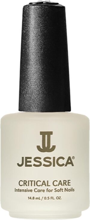 JESSICA Critical Care Base Coat, Nail Varnish Strengthener, Intensive Care for Soft and Weak Nails, Enriched with Protein KSW and Calcium, 14.8ml