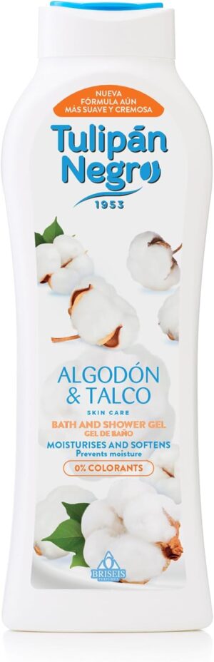 Tulipan – Black Cotton And Powder Bath & Shower Gel 600 ml + 20% Free Women