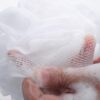 4 Exfoliating Bath Puff Super Soft Wash Ruffles for Bathtub and Shower, Skin Scrubbing and Body Exfoliating Ball Loofah Sponges Easiest and Most Effective Way to Exfoliate (Four Bath Ruffles)