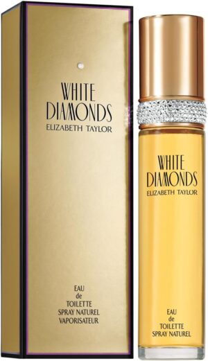 Elizabeth Taylor White Diamonds Eau de Toilette Spray, 100ml, Floral Chypre Fragrance, Celebrity Perfume for Women