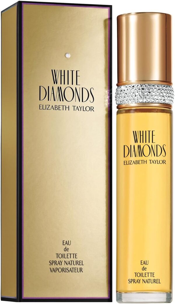 Elizabeth Taylor White Diamonds Eau de Toilette Spray, 100ml, Floral Chypre Fragrance, Celebrity Perfume for Women