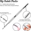 ASM® Toenail Cuticle Nippers + 2 Pusher cuticle set - Professional Heavy Duty Cuticle Clippers Manicure & Pedicure Sets For Fingernail Cuticle Kit, Nail Cuticle Remover For Mens & Womens Nail care