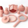 HOTUT Kids Makeup Sets For Girls Toys, 8pcs Silicone Pretend Makeup Toy Set, Girls Toys Children Makeup Set Washable Make Up Set for Little Girls, Childrens Princess Pretend Play Games Toys Presents