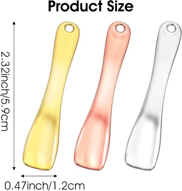 Mabor 3 PCS Skincare Spatula Metal Cosmetic Spoon Applicator Beauty Spa Mini Spoon Skin Care Cream Mask Makeup Tools for DIY Mask Mixing
