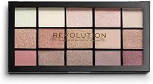 Revolution Beauty London Reloaded Eyeshadow Palette, Highly Pigmented, 15 Shades, Matte and Shimmer Finishes, Iconic 3.0, 16.5g