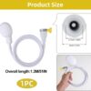 61fTTWOU3bL._AC_SL1500_.jpg suzmei Sink Single Tap Shower Attachment Head Hose Spray,Bath Single Tap Shower Attachment Push on Rubber Shower Hose for Taps Washing Hand Held Portable Pet Dog/Cat Shower Hair Washing for Bath