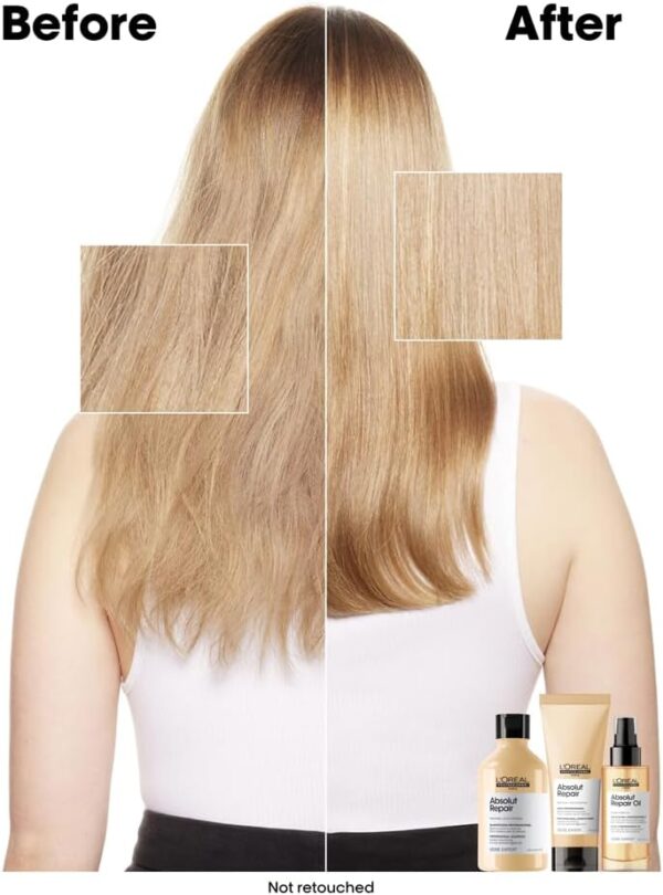 L’Oréal Professionnel Conditioner, With Protein And Gold Quinoa for Dry And Damaged Hair, Serie Expert Absolut Repair