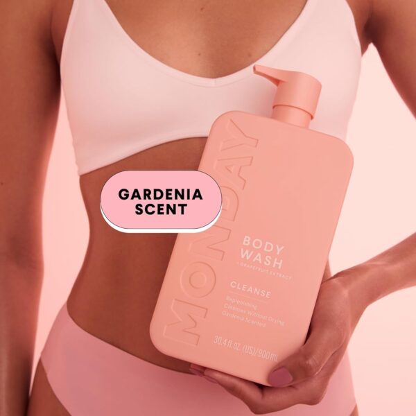 MONDAY HAIRCARE Cleanse Body Wash 30oz – For Oily to Combination Skin with Invigorating Ingredients Grapefruit Extract, Hyaluronic Acid and Coconut Oil