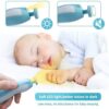 Baby Electric Nail File, 8 in 1 Safe Baby Nail Trimmer, Baby Nail Clippers with 6 Grinding Heads and Light, Baby Nail Care Kit for All Ages (Blue1)