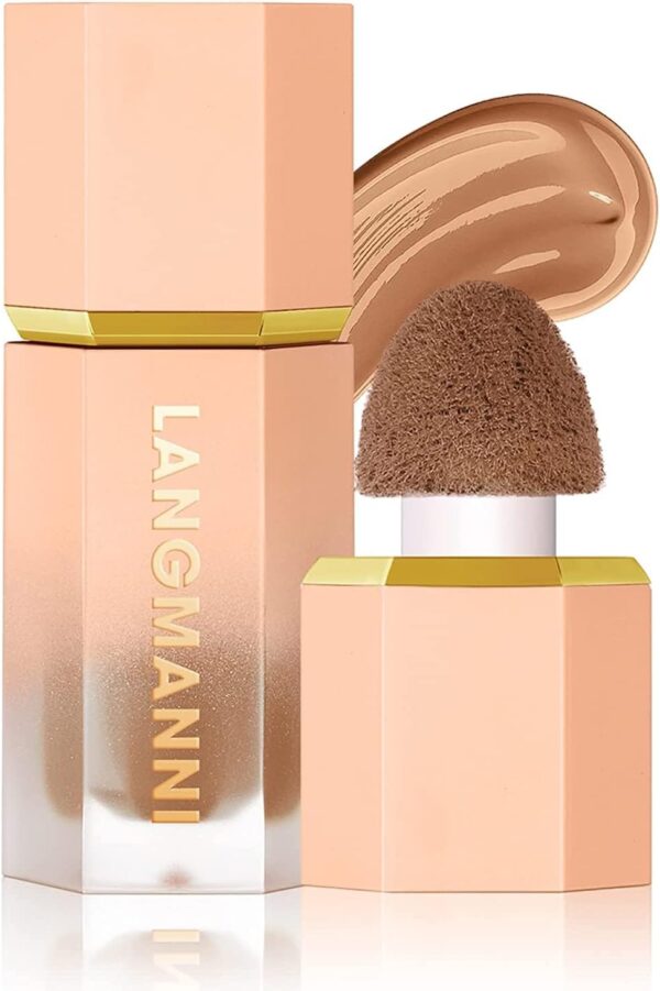 3 Pack Liquid Contour & Highlighter & Blush Makeup Set Long Lasting Natural Weightless Buildable Contouring Bronzer Liquid Blush Stick Beauty Wand Liquid Highlighter Makeup (Set A)