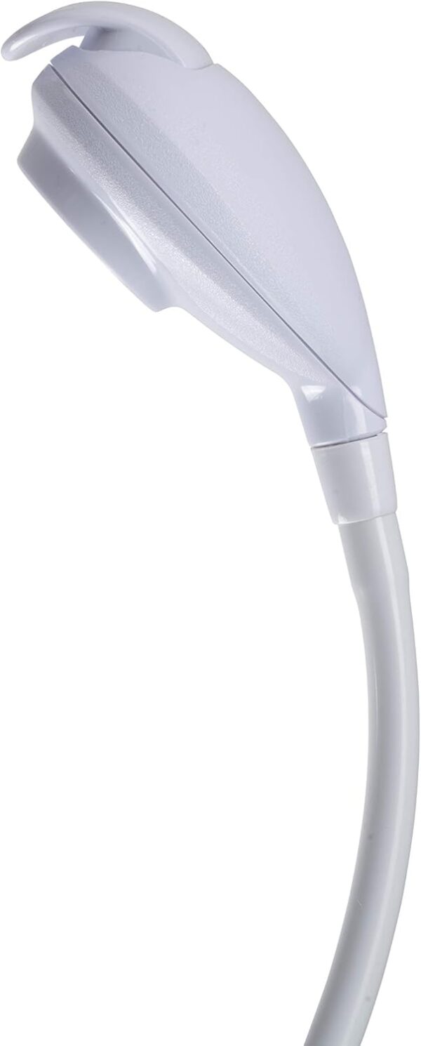 Croydex Freeway Plus Spray - Flexible Tap Shower Attachment for Bath Taps, Controllable Shampoo Spray, 1m Shower Hose for Bath Taps, Compatible with Most Round or Oval Basin Taps, White