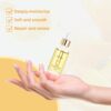 Nail Cuticle Oil 15ml with Organic Vitamin E & B, Cuticle Oil for Nails, Jojoba Nail Cuticle Oil,Nail Oil Soothe Moisturize with Dropper Design for Dry Rough Nail Care Repair (Orange)