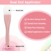 Thinp 2 Pcs Face Mask Applicator,Double-Ended Mask Applicator Tool Silicone Face Mask Brush Silicone Face Mask Applicator for Applying Skin Care Products Facial Mask Brushes for Mud Clay Gel Mask Mud