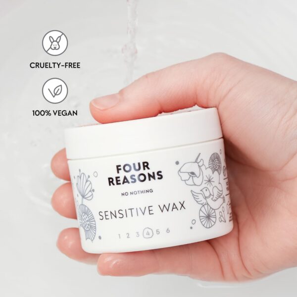 Four Reasons No Nothing Sensitive Wax - Fragrance- Styling Wax - Gives Structure and Strong Hold | 100% Vegan | 100 ml