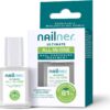 Nailner Ultimate All-in-One Nail Hardening Treatment – Nail Polish Strengthener – Clear Nail Varnish – Nail Strengthener for Damaged Nails – For Stronger, Harder, Healthier-Looking Nails – 10ml