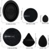 MAANGE Makeup Brushes 30 Pcs Professional Makeup Brush Set for Foundation Blending Powder Blush Concealers Eyeshadow, 5 Products Included, Black,