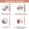 Nail Clipper Manicure Set, 7 In 1 Stainless Steel Professional Pedicure Kit Nail Scissors Grooming Kit with Black PU Leather Case for Travel & Home Use (Pink Leather)