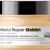 L'Oréal Professionnel Repairing Hair Mask for Damaged and Dry Hair, with Quinoa, Series Expert, Absolut Repair Gold Mask, 250 ml