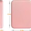 Kintion Pocket Mirror, 1X/3X Magnification LED Compact Travel Makeup Mirror with Light for Purse, 2-Sided, Portable, Folding, Handheld, Small Lighted Mirror for Gift, Pink