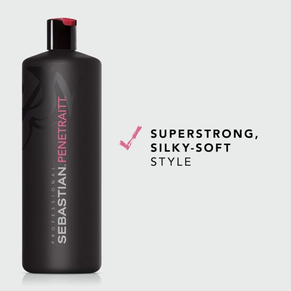 Sebastian Professional Penetraitt Shampoo, Strengthen & Repair for Damaged Hair, Professional Hair Care, 1L