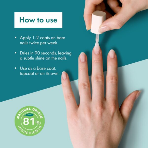 Nailner Ultimate All-in-One Nail Hardening Treatment – Nail Polish Strengthener – Clear Nail Varnish – Nail Strengthener for Damaged Nails – For Stronger, Harder, Healthier-Looking Nails – 10ml