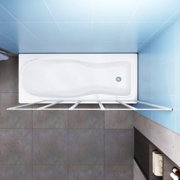 huibathrooms 5Fold Screem-1200x1400mm, Pivot Shower Bath Screen Panel