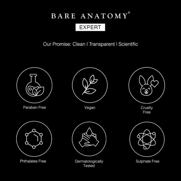 Bare Anatomy Ultra Smoothing Hair Mask Deep Conditioning with Carbohydrate Complex & Niacinamide | For Dry & Frizzy Hair | Sulphate & Paraben Free | For Women & Men | 250 Gm