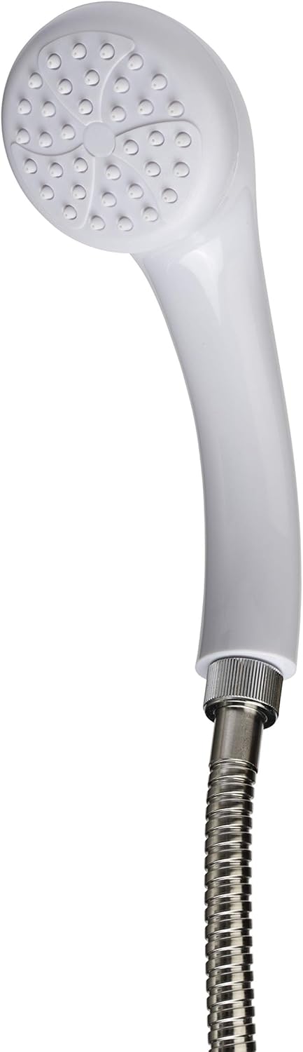 61jkgd6XdFL._AC_SL1500_.jpg Croydex Bar Mixer Shower Set with 1500mm Flexi-Tube Hose, One Function Shower Head, Riser Rail, Easy Installation, Suitable for Round Taps, Chrome & White