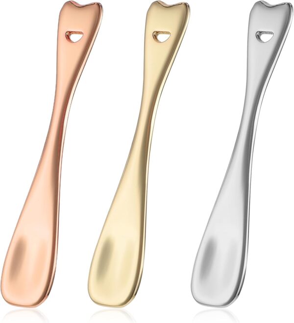 61kBRopdgCL._AC_SL1500_.jpg Sibba Face Spatula Lip Mask Applicator 3 PCS Skincare Makeup Spoons Small Facial Make Up Scoop Tool Mini Spoon Multi Skin Care Lotion Cream Stick Tiny Scoop Cosmetic Foundation Cosmetics Beauty