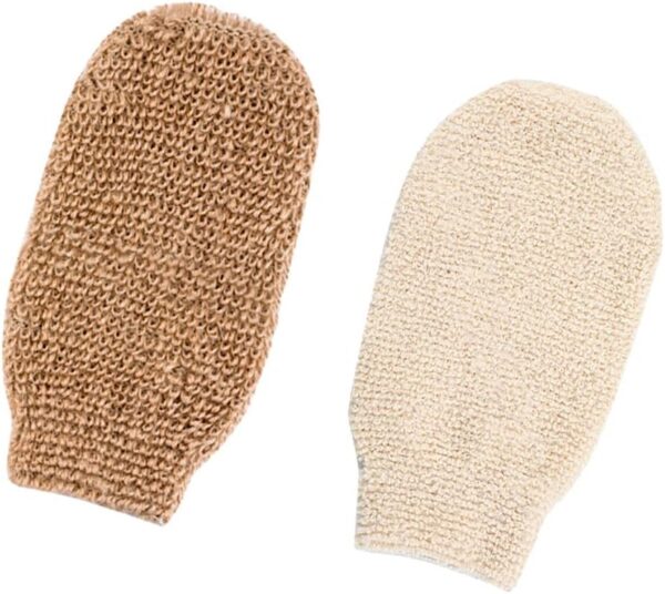 CHAOYUELYF 2 Pack Exfoliating Glove Bath Shower Glove Dead Skin Bath Scrub Mitten for Body Spa Massage Deep Exfoliating Mitt Bath Glove