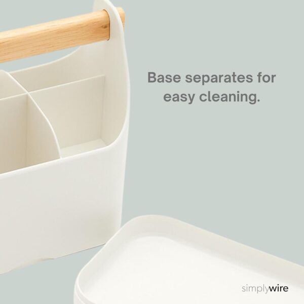 simplywire – Makeup Storage Organiser – Bathroom Caddy – White