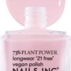 Nails.INC 73% Plant Power Nail Polish, Long Lasting Nail Color Lasts Up to 10 Days, Quick Drying, Cruelty Free, Vegan, 21 Free Formula, Everyday Self-Care, (14ml)