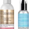Keratin Protein Hair Serum Anti Frizz Control Repair Hair- Rose Water Spray for Hair Moisturize Anti-Frizz Hair Smooth Products Curly Hair Brush Curl Defining Brush for Shaping Hair Women Men(3PCS)