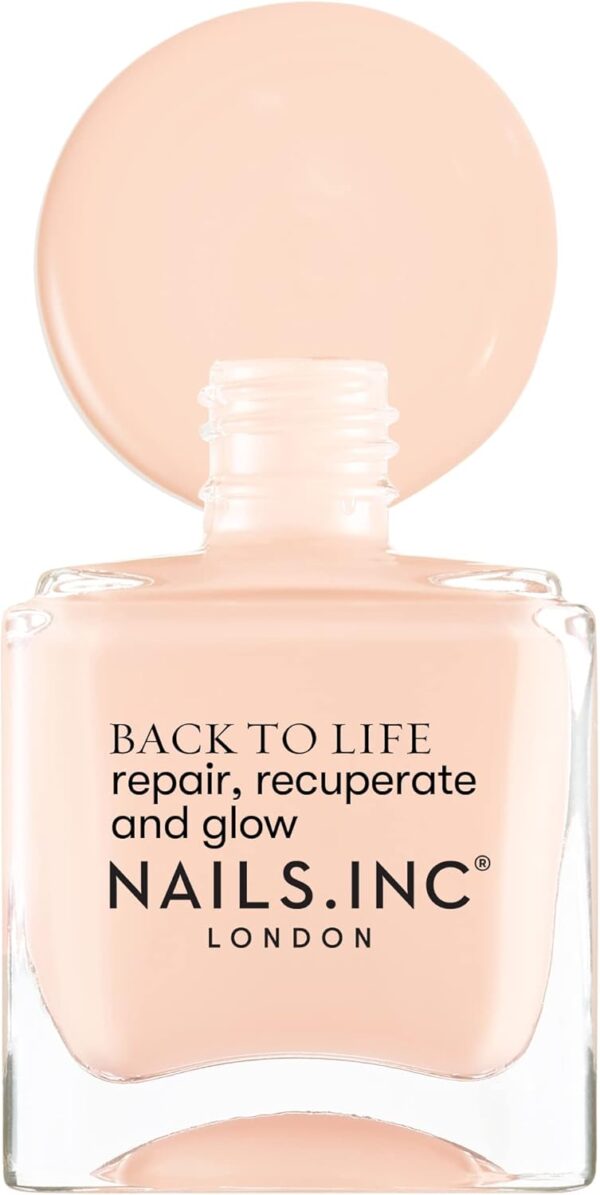 Nails.INC Back to Life Recovery Treatment, 2 in 1 Nail Treatment and Base Coat, Enriched with Oils to Renew and Repair Damaged Nails, Cruelty Free, Vegan