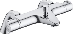 MORADO Thermostatic Bath Shower Mixer,Thermostatic Bath Mixer Tap,Bath Tap with Temperature Control,Solid Brass,Chrome Finished,Bathtub Mounted,(Bathtub Mounted)