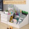 Koksi Makeup Organizer Cosmetics Storage with Drawers Large Capacity Organiser for Lipsticks Brushes Jewelry Nail Care Skincare Organiser for Vanity Desk Dresser Bedroom Bathroom Toiletry
