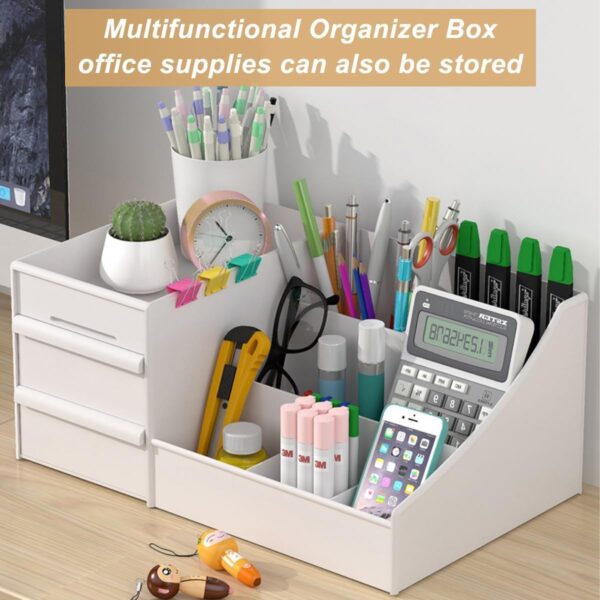 Koksi Makeup Organizer Cosmetics Storage with Drawers Large Capacity Organiser for Lipsticks Brushes Jewelry Nail Care Skincare Organiser for Vanity Desk Dresser Bedroom Bathroom Toiletry