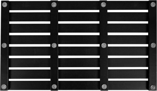 MantraRaj Bamboo Duckboard Bath Mat Anti Slip Mat Spa, Bath, Shower Bathroom Decor Easy to Clean Water Resistant Shower Mat Slatted Duckboard Design Multipurpose Bath Mat (Black)