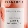 Plantopia Bath Oil & Shower Oil - Moisturising & Radiance Boosting - Energising Ginseng & Lemongrass - Aromatherapy Essential Oil Blend - Vegan Cruelty Free, 100ml