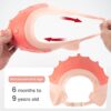 FUNUPUP Baby Shower Cap, Kids Shampoo Shower Bath Cap Adjustable Hair Washing Shampoo Shield Baby Visor for Eyes and Ears Protector (Pink)