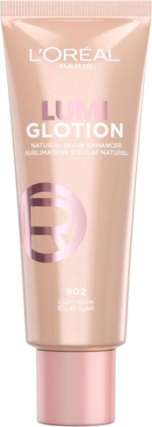 L'Oréal Paris Glow Enhancer, 24h Hydration with Shea Butter and Glycerin, Paradise Lumi Glotion, Shade 902: Light Glow, 40 ml
