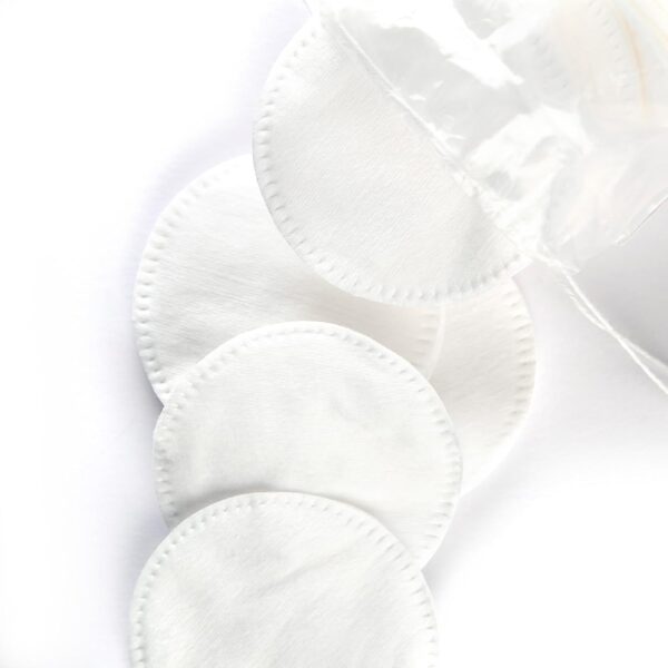 Ultra-Soft Round Cotton Pads - Twin Pack with 200 Wool Discs - for Face Cleansing, Eye Makeup Remover & Nails